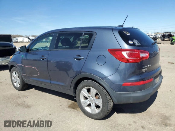 2013 Kia Sportage LX z VIN KNDPBCA29D7459647, wystawiony jako Copart lot #50081725 z przebiegiem 125 855 mil mil oraz Szkoda całkowita • Salvage title. Historia ofert i sprzedaży dostępna na DreamBid. Obrazek 2.