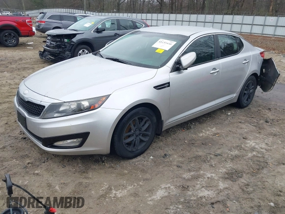 2013 Kia Optima LX with VIN KNAGM4A7XD5337481, listed as a IAAI auction lot 41195440 with 118,116 mi miles. Bid and sale history available at carsss.com. Image 17.