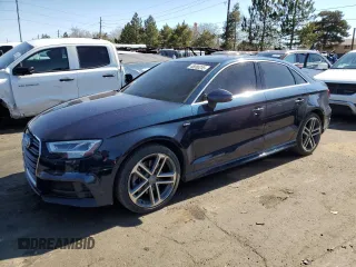 2018 Audi A3 Premium Plus with VIN WAUJ8GFF1J1015374, listed as a Copart auction lot 48080255 with 57,378 mi miles and Clean title. Bid and sale history available at DreamBid. Image 1.