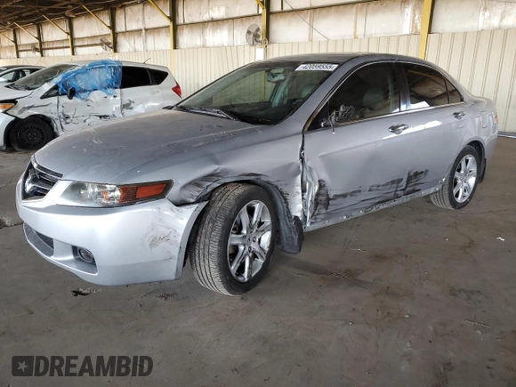2004 Acura TSX with VIN JH4CL95844C001260, listed as a Copart auction lot 42059555 with 219,138 mi miles and Salvage title. Bid and sale history available at DreamBid. Image 1.