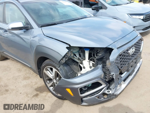 2019 Hyundai Kona Ultimate with VIN KM8K53A58KU198498, listed as a IAAI auction lot 42046679 with 57,327 mi miles and . Bid and sale history available at carsss.com. Image 18.