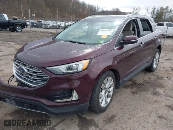 2020 Ford Edge Titanium with VIN 2FMPK4K90LBA26169, listed as a IAAI auction lot 41848710 with 86,987 mi miles. Bid and sale history available at carsss.com. Image 19.