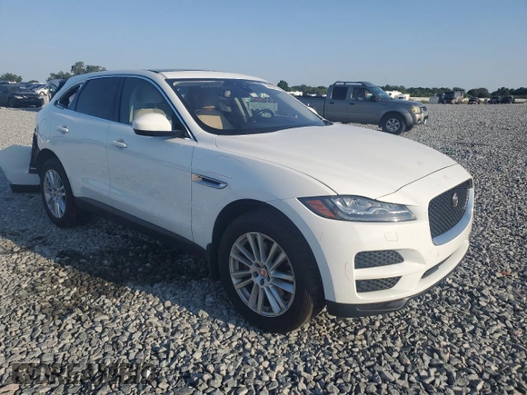 2017 Jaguar F-Pace 35t Prestige with VIN SADCK2BV6HA092480, listed as a Copart auction lot 53429615 with 54,285 mi miles and Salvage Title. Bid and sale history available at DreamBid. Image 4.