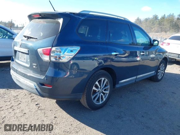 2013 Nissan Pathfinder SV with VIN 5N1AR2MM8DC642050, listed as a IAAI auction lot 41271808 with 94,548 mi miles. Bid and sale history available at carsss.com. Image 4.