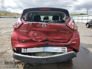 2016 Nissan Murano SL z VIN 5N1AZ2MH3GN115433, wystawiony jako Copart lot #55054515 z przebiegiem 105 035 mil mil oraz Szkoda całkowita • Salvage title. Historia ofert i sprzedaży dostępna na DreamBid. Obrazek 6.