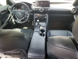 2022 Lexus IS 350 F Sport with VIN JTHGZ1B27N5055935, listed as a Copart auction lot 52050285 with 40,586 mi miles and Salvage title. Bid and sale history available at DreamBid. Image 8.