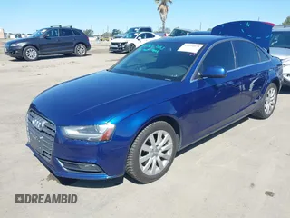 2013 Audi A4 Premium with VIN WAUAFAFL8DN049558, listed as a IAAI auction lot 41958979 with 136,543 mi miles. Bid and sale history available at carsss.com. Image 2.