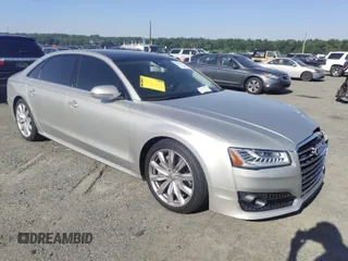 2017 Audi A8 with VIN WAU44AFD3HN014802, listed as a IAAI auction lot 42573537 with 121,096 mi miles and . Bid and sale history available at DreamBid. Image 1.