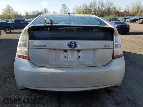 2010 Toyota Prius Four with VIN JTDKN3DU6A1003263, listed as a Copart auction lot 51858095 with 183,962 mi miles and Salvage Title. Bid and sale history available at DreamBid. Image 6.