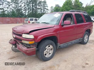 2005 Chevrolet Tahoe Z71 z VIN 1GNEK13T15R215991, wystawiony jako IAAI lot #42189636 z przebiegiem 274 201 mil mil oraz . Historia ofert i sprzedaży dostępna na DreamBid. Obrazek 2.
