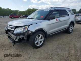 2018 Ford Explorer XLT with VIN 1FM5K7DHXJGB04184, listed as a Copart auction lot 52551795 with 46,197 mi miles and Salvage title. Bid and sale history available at DreamBid. Image 1.