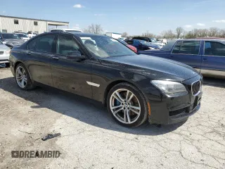 2013 BMW 7 Series 750i with VIN WBAYA8C58DC996493, listed as a Copart auction lot 51622225 with 155,519 mi miles and Clean Title. Bid and sale history available at DreamBid. Image 4.