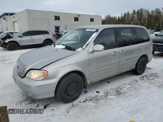 2005 Kia Sedona LX with VIN KNDUP131656722701, listed as a Copart auction lot 41604655 with 160,793 mi miles and Salvage Title. Bid and sale history available at carsss.com. Image 1.