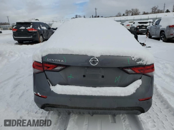2022 Nissan Sentra SV with VIN 3N1AB8CV3NY202612, listed as a Copart auction lot 46449145 with Not Provided miles and Salvage Title. Bid and sale history available at DreamBid. Image 6.