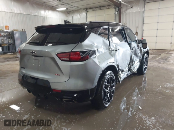 2024 Chevrolet Blazer RS с VIN 3GNKBERS5RS196244, выставлен на аукционе IAAI как лот 41549647 с пробегом 12 399 миль миль и . История ставок и продаж доступна на DreamBid. Изображение 4.