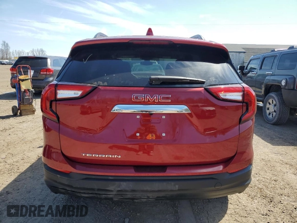 2024 GMC Terrain SLE with VIN 3GKALMEG0RL384763, listed as a Copart auction lot 53836935 with 279 mi miles and Salvage title. Bid and sale history available at DreamBid. Image 6.
