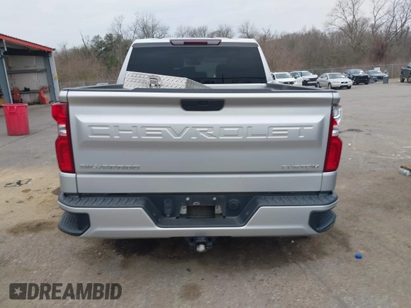2020 Chevrolet Silverado 1500 Custom with VIN 3GCPWBEH8LG260041, listed as a IAAI auction lot 41571553 with 59,049 mi miles. Bid and sale history available at carsss.com. Image 16.