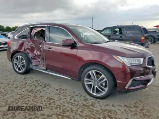 2017 Acura MDX Advance with VIN 5FRYD4H81HB015109, listed as a Copart auction lot 63743725 with 81,184 mi miles and Salvage title. Bid and sale history available at DreamBid. Image 4.