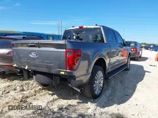 2024 Ford F-150 with VIN 1FTFW7LD5RFA46711, listed as a IAAI auction lot 41740624 with 11,736 mi miles and . Bid and sale history available at DreamBid. Image 4.