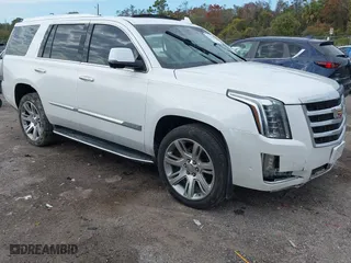 2018 Cadillac Escalade Premium Luxury with VIN 1GYS4CKJ4JR278279, listed as a IAAI auction lot 41334615 with 1 mi miles. Bid and sale history available at carsss.com. Image 1.