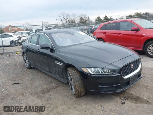2017 Jaguar XE 25t Prestige with VIN SAJAE4BG5HA963099, listed as a IAAI auction lot 41656140 with 123,863 mi miles. Bid and sale history available at carsss.com. Image 1.