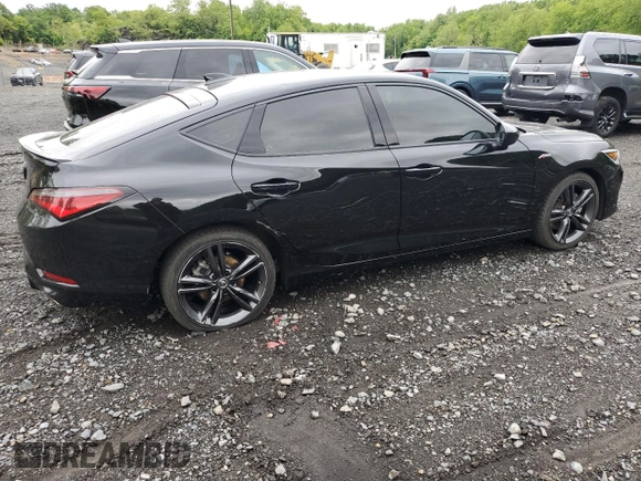 2024 Acura Integra w/A-Spec Package with VIN 19UDE4H32RA009848, listed as a Copart auction lot 58320455 with 10,695 mi miles and Salvage title. Bid and sale history available at DreamBid. Image 3.
