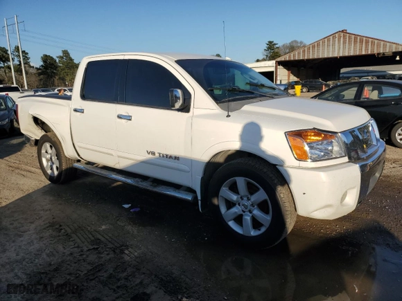 2008 Nissan Titan XE with VIN 1N6BA07DX8N352870, listed as a Copart auction lot 43265175 with 292,005 mi miles and Salvage Title. Bid and sale history available at carsss.com. Image 4.