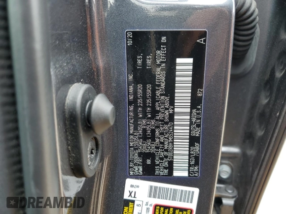 2021 Toyota Highlander Limited z VIN 5TDDZRBH1MS524470, wystawiony jako Copart lot #55677145 z przebiegiem 47 955 mil mil oraz Szkoda całkowita • Salvage title. Historia ofert i sprzedaży dostępna na DreamBid. Obrazek 13.