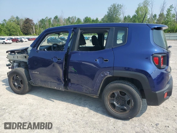 2018 Jeep Renegade Upland with VIN ZACCJBAB2JPJ54207, listed as a Copart auction lot 60516265 with 95,224 mi miles and Salvage title. Bid and sale history available at DreamBid. Image 2.