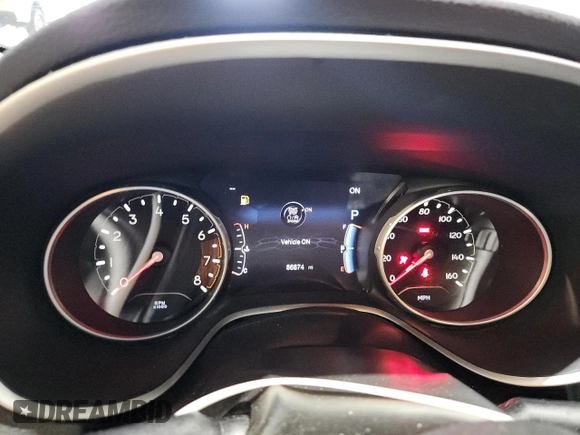 2019 Jeep Compass Limited with VIN 3C4NJDCB1KT599858, listed as a Copart auction lot 62866285 with 86,874 mi miles and Non repairable. Bid and sale history available at DreamBid. Image 9.