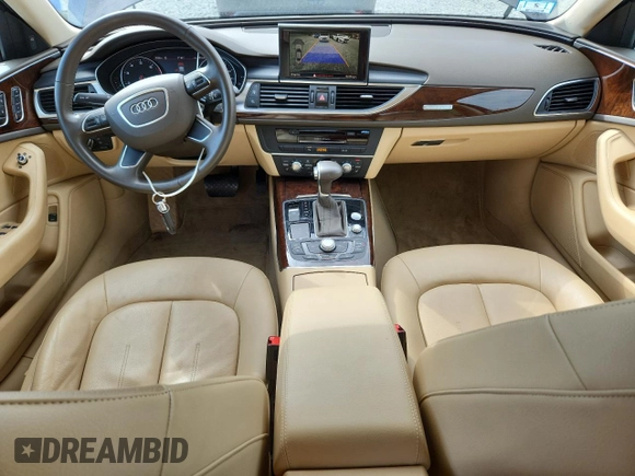 2012 Audi A6 Premium Plus with VIN WAUGGAFC6CN054165, listed as a Copart auction lot 62527695 with 55,592 mi miles and Clean title. Bid and sale history available at DreamBid. Image 8.