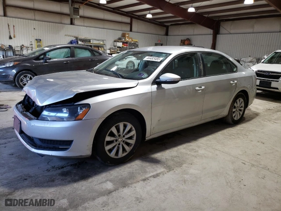 2012 Volkswagen Passat S w/Appearance with VIN 1VWAH7A38CC048859, listed as a Copart auction lot 44483485 with 182,959 mi miles and Salvage Title. Bid and sale history available at carsss.com. Image 1.