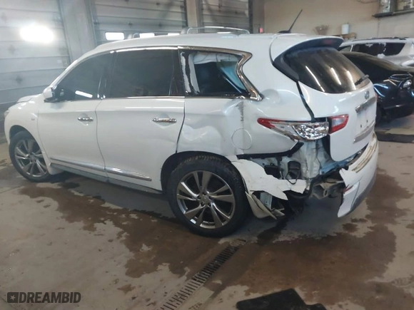 2015 Infiniti QX60 with VIN 5N1AL0MM2FC539098, listed as a IAAI auction lot 41409389 with NaN miles. Bid and sale history available at carsss.com. Image 3.