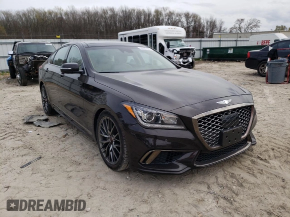 2019 Genesis G80 3.8L with VIN KMHGN4JE8KU295941, listed as a Copart auction lot 44927543 with 33,335 mi miles. Bid and sale history available at carsss.com. Image 4.