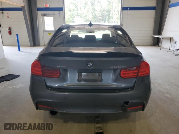2014 BMW 3 Series 328d xDrive with VIN WBA3D5C55EF147471, listed as a Copart auction lot 61530255 with 222,053 mi miles and Salvage title. Bid and sale history available at DreamBid. Image 6.