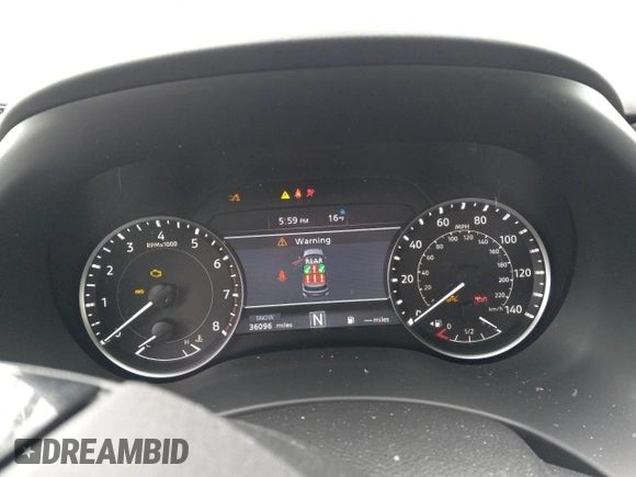 2022 Nissan Armada SV with VIN JN8AY2AD4N9677490, listed as a Copart auction lot 49169234 with 36,096 mi miles. Bid and sale history available at carsss.com. Image 9.