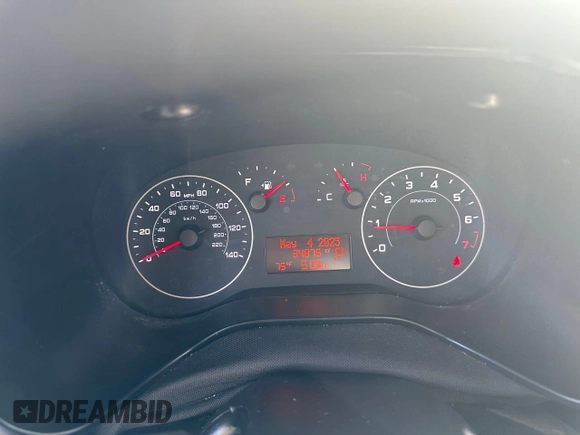 2022 Ram ProMaster City Cargo Tradesman with VIN ZFBHRFAB8N6W22817, listed as a Copart auction lot 66117855 with 34,878 mi miles and Salvage title. Bid and sale history available at DreamBid. Image 8.