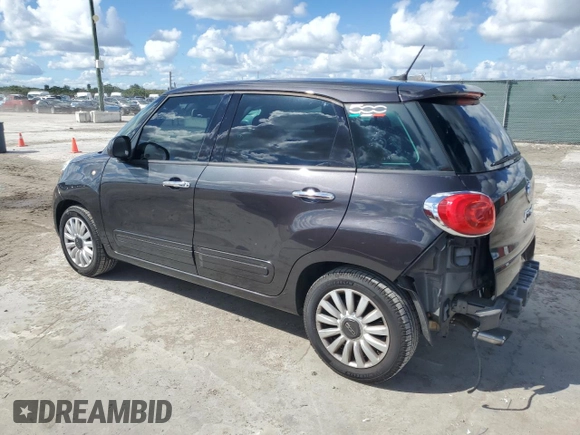 2015 FIAT 500L Easy with VIN ZFBCFABH6FZ036531, listed as a Copart auction lot 46793485 with 61,508 mi miles and Salvage title. Bid and sale history available at DreamBid. Image 2.