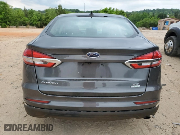 2020 Ford Fusion SE with VIN 3FA6P0HD4LR124425, listed as a Copart auction lot 54596965 with 70,816 mi miles and Salvage title. Bid and sale history available at DreamBid. Image 6.