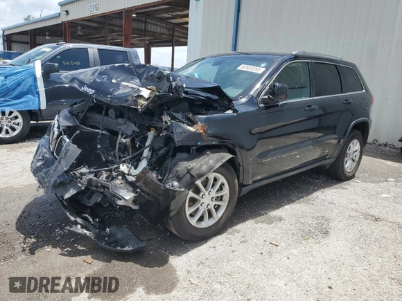 2021 Jeep Grand Cherokee Laredo X z VIN 1C4RJEAG0MC679608, wystawiony jako Copart lot #60989265 z przebiegiem 55 008 mil mil oraz Nie do naprawy • Non repairable. Historia ofert i sprzedaży dostępna na DreamBid. Obrazek 1.