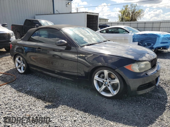 2008 BMW 1 Series 135i with VIN WBAUN93548VF54798, listed as a Copart auction lot 47209055 with 144,328 mi miles and Salvage title. Bid and sale history available at DreamBid. Image 4.