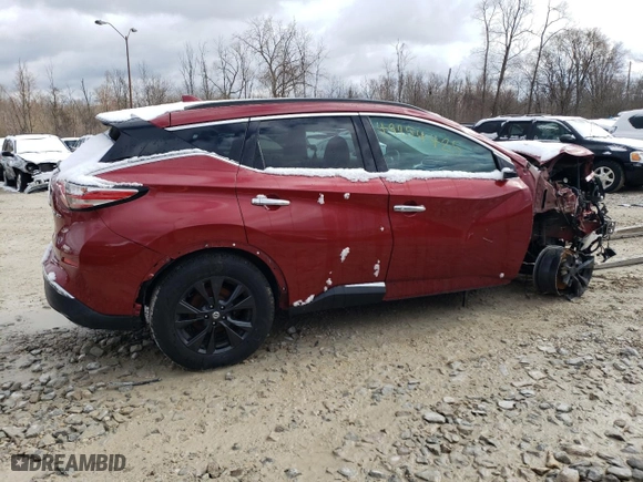 2017 Nissan Murano SL with VIN 5N1AZ2MH2HN179402, listed as a Copart auction lot 49954425 with 93,312 mi miles and Salvage Title. Bid and sale history available at carsss.com. Image 3.