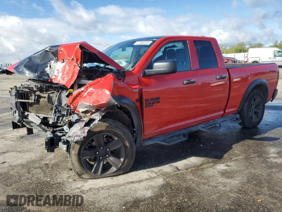 2021 Ram 1500 Classic Warlock with VIN 1C6RR7GTXMS554699, listed as a Copart auction lot 47880235 with 67,193 mi miles and Salvage Title. Bid and sale history available at carsss.com. Image 1.