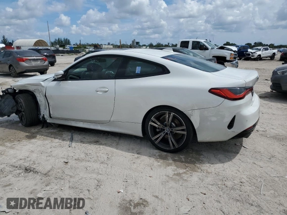 2023 BMW 4 Series 430i z VIN WBA53AP08PCL86794, wystawiony jako Copart lot #71081484 z przebiegiem 31 673 mil mil oraz Szkoda całkowita • Salvage title. Historia ofert i sprzedaży dostępna na DreamBid. Obrazek 2.