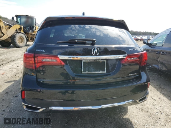 2018 Acura MDX with VIN 5J8YD4H38JL001718, listed as a Copart auction lot 49263275 with 109,512 mi miles and Salvage Title. Bid and sale history available at carsss.com. Image 6.