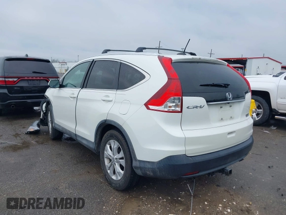 2013 Honda CR-V EX-L with VIN 5J6RM3H75DL014036, listed as a IAAI auction lot 41911731 with 89,936 mi miles and . Bid and sale history available at DreamBid. Image 3.