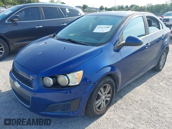 2014 Chevrolet Sonic LT with VIN 1G1JC5SH6E4162431, listed as a IAAI auction lot 42217289 with 172,144 mi miles and . Bid and sale history available at DreamBid. Image 2.