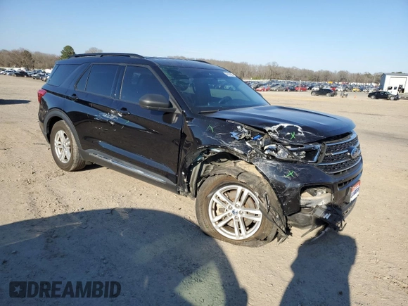 2020 Ford Explorer XLT with VIN 1FMSK7DH7LGA10303, listed as a Copart auction lot 47427565 with 93,401 mi miles and Salvage Title. Bid and sale history available at DreamBid. Image 4.