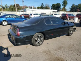 2003 Chevrolet Monte Carlo SS with VIN 2G1WX12K739423168, listed as a Copart auction lot 76147104 with 134,124 mi miles and Salvage Title. Bid and sale history available at carsss.com. Image 3.