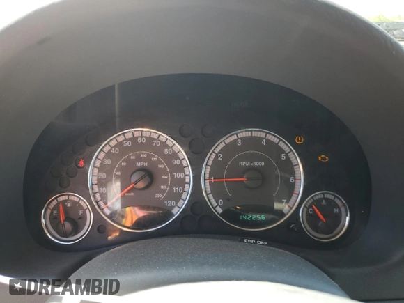 2007 Jeep Liberty Limited with VIN 1J4GL58K57W637184, listed as a Copart auction lot 55991415 with 142,256 mi miles and Clean Title. Bid and sale history available at DreamBid. Image 9.